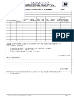 F 320 Concrete Cube Tests Summary