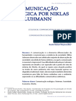 Comunicação Ecológica Por Niklas Luhmann