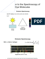 Introduction To The Spectroscopy of Dye Molecules