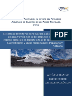 Proyecto de Adaptación Al Impacto Del Retroceso Acelerado de Glaciares en Los Andes Tropicales, (Praa)