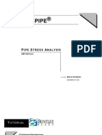 AutoPIPE Pipe Stress Analysis - Tutorial