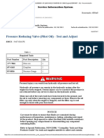 Pressure Reducing Valve (Pilot Oil) - Test and Adjust