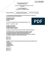 Examen Diagnostico Ciencias y Tecnologias Fisica