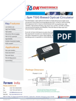 TGG Based 1030/1064nm Optical Circulator