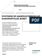 Synthesis of Aqueous Ferrofluid Nanoparticles: Buret - MRSEC Education Group - UW-Madison