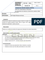 Pop CDC 030. Coleta de Sangue de Cateter Venoso Central PDF