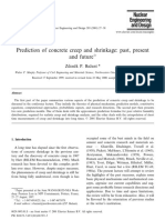 Prediction of Concrete Creep and Shrinkage Past Present and Future