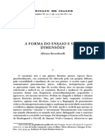 Alfonso Berardinelli - A Forma Do Ensaio e Suas Dimensões