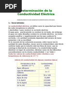 Determinación de La Conductividad Eléctrica