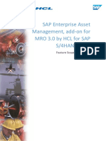 SAP EAM Add-On For MRO 3.0 by HCL - Feature Scope Description