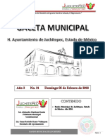 Bando Municipal Juchitepec 2018