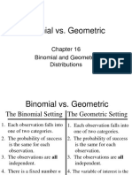 Binomial vs. Geometric Distributions