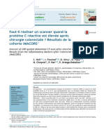 Faut-Il Réaliser Un Scanner Quand La Protéine C Réactive Est Élevée Après Chirurgie Colorectale ? Résultats de La Cohorte IMACORS