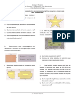 Lista Semanal 3 - Operações Com Monõmios (8º Ano)