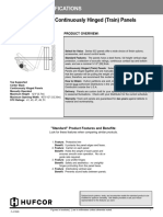 Hufcor 633 Cont Hinged F4152D