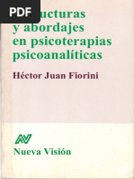 Fiorini - Estructuras y Abordajes en Psicoterapia Psicoanalitica PDF