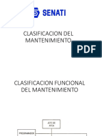 Clasificación Funcional Del Mantenimiento