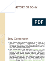 History of Sony