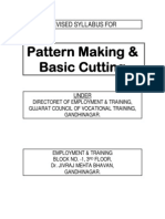 Revised Syllabus Pattern Cutting