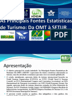 As Principais Fontes Estatísticas de Turismo Da OMT À SETUR