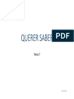 Tema 7 - Querer Saber