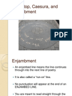 AP - Enjambment End-Stop and - Caesura PDF