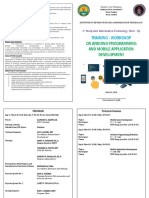 Training - Workshop: On Arduino Programming and Mobile Application Development