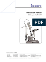 Bon Slitlamp SL-72, SL-75 - User Und Service Manual