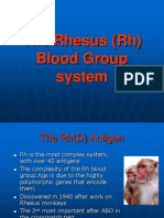 The Rhesus (RH) Blood Group System