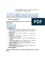 Pestaña Inicio, Insertar. Revisar, Vista. Formulas. Datos Con Imagen de Excel y Todas Sus Pestañas RESUMEN