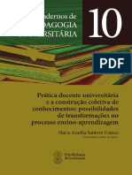 Prática Docente Universitária e A Construção de Conhecimentos - Livro PDF