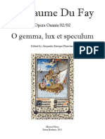 Du Fay O Gemma Lux