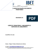 Seminário II - ICT - 2018 - Questões de Casa