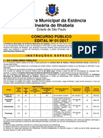 Edital Ilhabela 2018