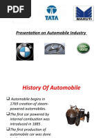 Presentation On Automobile Industry