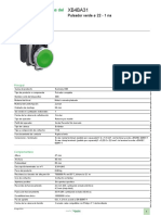 Pulsador Verde - Harmony XB4 - XB4BA31 PDF