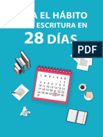 Crea El Hábito de La Escritura en 28 Días - Sinjania