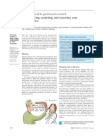 Boynton - 2004 - Administering, Analysing, and Reporting Your Questionnaire PDF