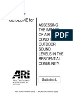 1997 Guideline For: Assessing The Impact of Air-Conditioning Outdoor Sound Levels in The Residential Community