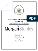 Marketing of Financial Services: A Project On Morgan Stanley