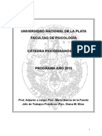 Programa Psicodiagnostico 2015