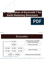 Application of Eurocode 7 For Earth Retaining Structures