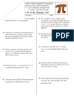 Lise 3 ANALY GEOM Winter 1st ExamAB