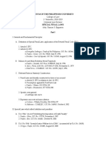 LPU - Special Penal Laws Outline