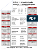 2010-2011 Calendar Dayton