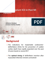 When To Implant ICD in Post MI Patient