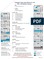 2018-2019 District Calendar