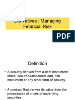 Derivatives Managing Financial Risk