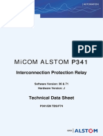 MiCOM Alstom P341 Technical Data Sheet GB-epslanguage en-GB