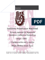 Comunicación Oral y Escrita IPN